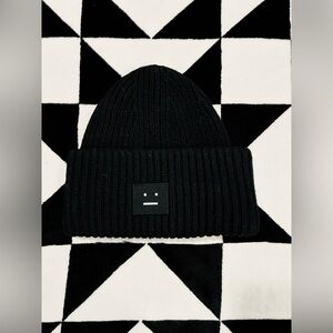 Acne Studios Black Knit Beanie